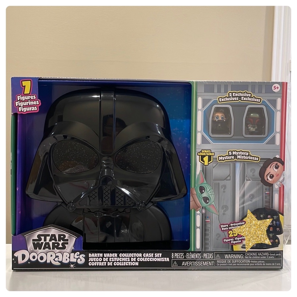 New Disney Doorables Star Wars Darth Vader Collector Case Set - 7 Figures
